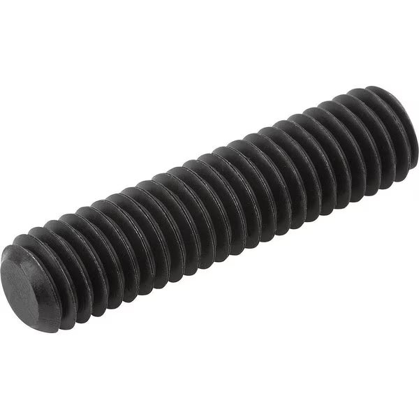Grub Screw, Hexagon Socket With Flat Point DIN913 M10X35, Sw=5, Steel Black, Kipp, Mfr#: K0707.10X35